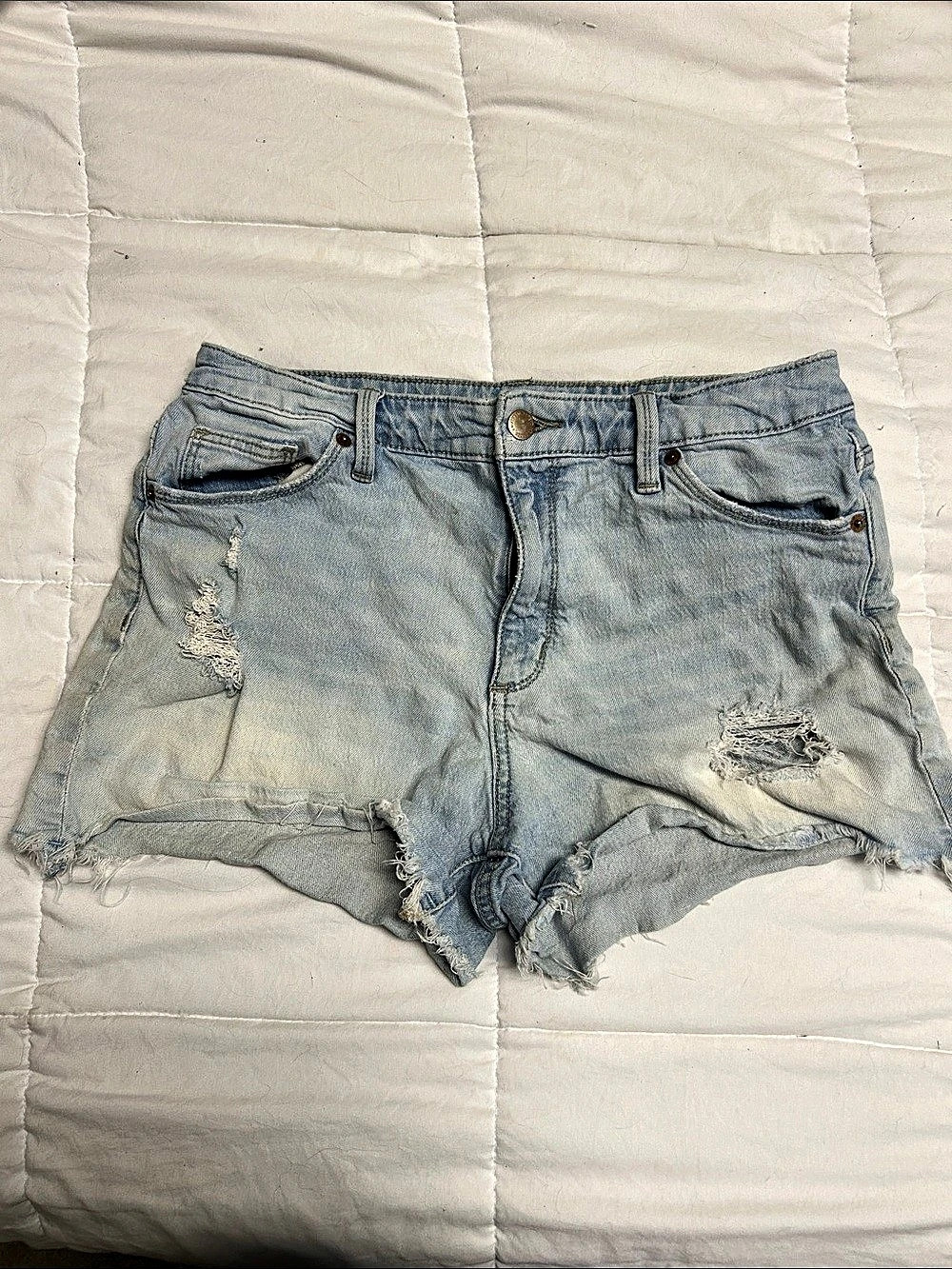 Universal Thread Distressed Jean Shorts in Blue Size 8
